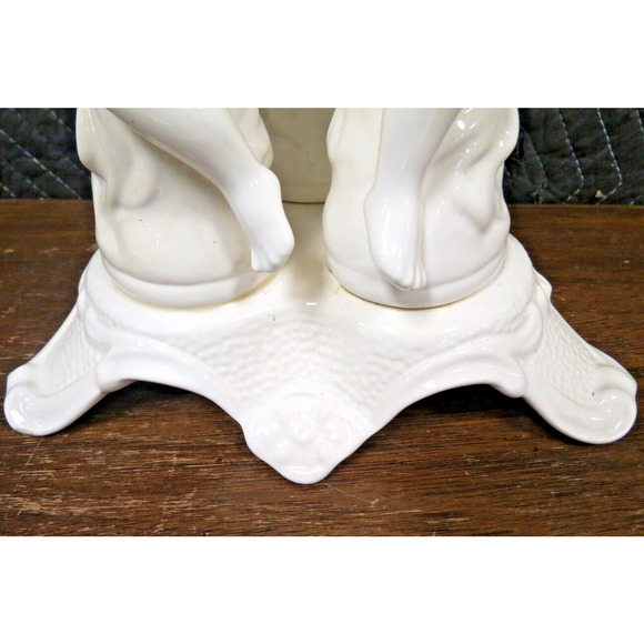 Vintage Italian 3 Cherub Figurine Bowl Support Or Plate Support - Italy - Picture 4 of 7